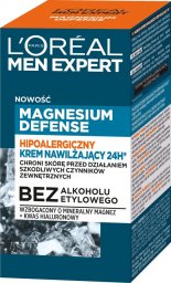  Loreal Loreal Men Expert Hipoalergiczny Krem nawilżający 24H* Magnesium Defence 50ml