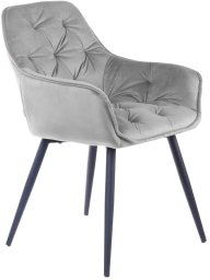 Homla HOMLA CHERRY Krzesło szare 57x63x84 cm