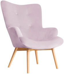 Homla HOMLA MOSS Fotel różowy 72x96 cm