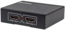 Manhattan Splitter 2x HDMI 4K, 3D, Czarny (207454)