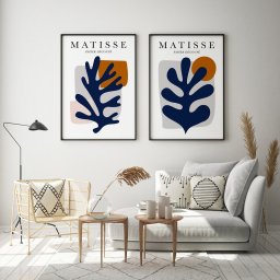  Hog Studio Zestaw 2 plakatów Matisse Leaf (A3 (29.7x42cm))
