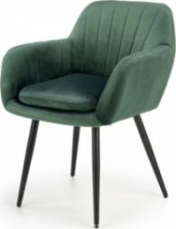  Selsey SELSEY Krzesło tapicerowane Komoryn z podłokietnikami zielone