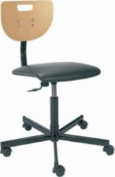 Krzesło biurowe neutralna linia produktów Werek Plus Czarno-brązowe
