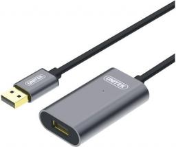 Kabel USB Unitek USB-A - USB-A 5 m Czarny (Y-3004)