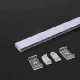 Taśma LED V-TAC Profil Aluminiowy V-TAC 2mb Anodowany, Klosz Mleczny, Na dwie taśmy VT-8108