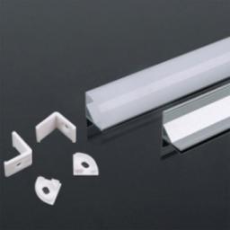 Taśma LED V-TAC Profil Aluminiowy V-TAC 2mb Biały, Klosz Mleczny, Kątowy VT-8123 5 Lat Gwarancji