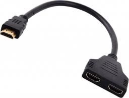 Adapter AV zakupytv.net HDMI - HDMI x2 czarny