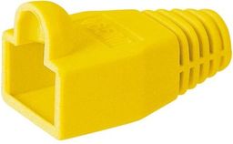  TecLine Strain relief boot for modular plug RJ45, for round cable, yellow, 10 pcs - 39908018Y