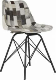  DKD Home Decor Krzesło do Jadalni DKD Home Decor Czarny Metal Skóra (45.5 x 52 x 79 cm)