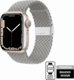  Crong Crong Wave Band Pleciony pasek do Apple Watch 38/40/41 mm (jasny szary)