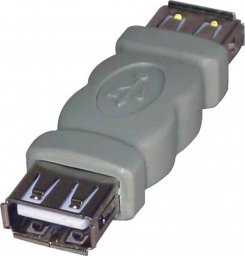 Adapter USB Logo Złączka, USB A (2.0) F-USB A (2.0) F, 0, szara, Logo - 68041