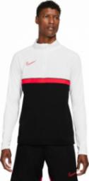  Nike Football Bluza męska Nike Dri-FIT Academy 21 Drill Top biało-czarna CW6110 016 2XL
