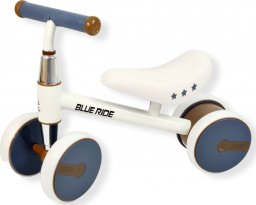  Blue Ride Rowerek chodzik regulowane siodełko prezent na roczek 1002 biały