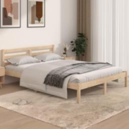  vidaXL vidaXL Rama łóżka z litego drewna sosnowego, 140 x 190 cm