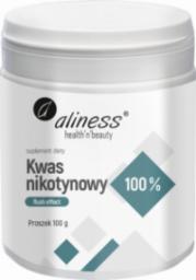  Aliness Kwas nikotynowy 100% - flush effect (100 g) Aliness