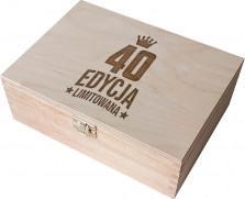  Koszulkowy 40 lat - edycja limitowana - drewniane pudełko z grawerem