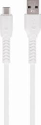 Kabel USB Techonic TelForceOne Maxlife kabel MXUC-04 USB - USB-C 1,0 m 3A biały