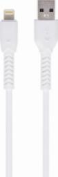 Kabel USB Techonic TelForceOne Maxlife kabel MXUC-04 USB - Lightning 1,0 m 3A biały