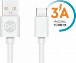 Kabel USB Techonic TelForceOne Forever kabel USB - USB-C 1,0 m 3A biały