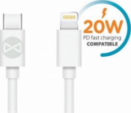 Kabel USB Techonic TelForceOne Forever kabel USB-C - Lightning 1,0 m 3A biały