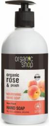  Organic Shop Mydło w płynie Rose Peach Hand Soap 500ml