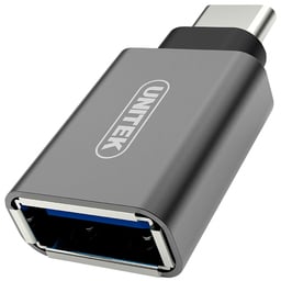 Adapter USB Unitek USB-C - USB Srebrny  (Y-A025CGY)
