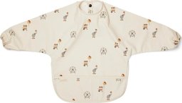 Nuuroo nuuroo - śliniak fartuszkowy wodoodporny z kieszonką LUNA Creme Cirus