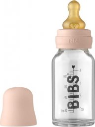 Bibs BIBS - Antykolkowa Butelka Szklana dla Niemowląt 110 ml BLUSH