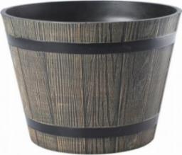  Galicja Donica okrągła imitacja drewna Madera ciemny brąz 23 cm