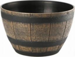  Galicja Donica imitacja drewna okrągła 40cm Barrel ciemny brąz