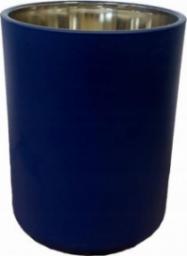  Concord Świecznik szklany glamour na tealight niebieski 12,5x10