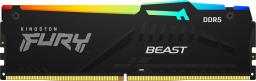 Pamięć Kingston Fury Beast RGB, DDR5, 8 GB, 4800MHz, CL38 (KF548C38BBA-8)