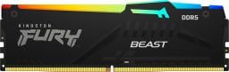 Pamięć Kingston Fury Beast RGB, DDR5, 8 GB, 5200MHz, CL40 (KF552C40BBA-8)
