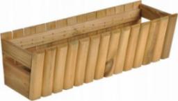  Sobex Skrzynka balkonowa drewniana Stokrotka 60cm jasny brąz