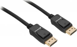 Kabel Sharkoon DisplayPort - DisplayPort 3m czarny (4044951036127)