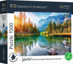  Trefl Puzzle 1500 U podnóża Alp, Niemcy Jezioro Hintersee Unlimited Fit Technology