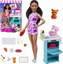 Lalka Barbie Barbie Kucharka z kotkiem (HCD44)