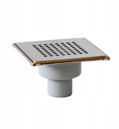 AKCES 11313 KRATKA ŚCIEKOWA AXUS PIONOWA FI 50 , 360ST. BLOKADA ODOROWA , RUSZT I RAMKA NIERDZEWNA MAT 150X150MM, BLISTER Z ZAWIESZKĄ // S.KRAT-A.15X15-PION-50/NI/MAT