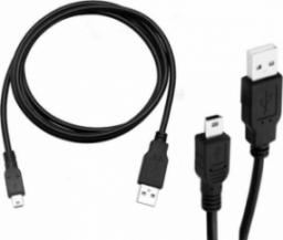 Kabel USB Forever USB-A - miniUSB 1 m Czarny