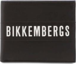  Bikkembergs modny portfel męski z białym napisem Bikkembergs E4BPME1I3043 NoSize