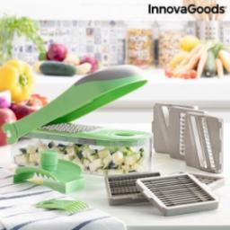  InnovaGoods Krajalnica do Warzyw, Szatkownica i Tarka z Przepisami i Akcesoriami 7 w 1 Choppie Expert InnovaGoods