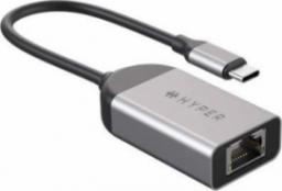 Adapter USB HyperDrive USB-C - RJ45 Szary  (HD425B)