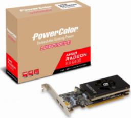 Karta graficzna Power Color Radeon RX 6400 Low Profile 4GB GDDR6 (AXRX 6400 LP 4GBD6-DH)