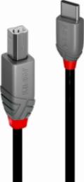 Kabel USB Lindy USB-C - USB-B 1 m Czarny (36941)