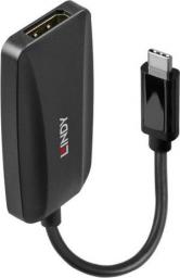 Adapter USB Lindy 43337 USB-C - DisplayPort Czarny  (43337)