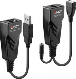 Adapter USB Lindy 42674 USB - USB + Jack 3.5mm Czarny  (42674)