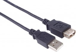 Kabel USB PremiumCord USB-A - USB-A 0.5 m Czarny (2960103209671)