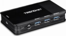 Switch TRENDnet Przełącznik Trendnet TK-U404 USB Czarny