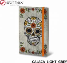 Stifflex Notatnik STIFFLEX, 13x21cm, 192 strony, Calaca - light grey