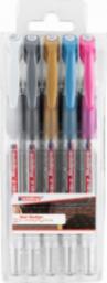  Edding Długopis żelowy e-2185/5 S EDDING, 0,7mm, 5 szt., zawieszka, mix kolorów